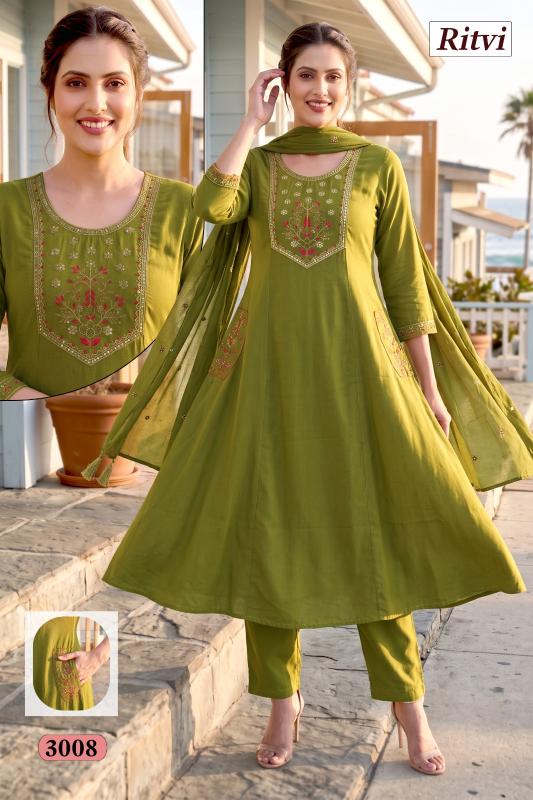 Desi kudi ritvi 3pcs best wholesale kurti market in delhi